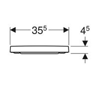 Geberit Geberit Abattant WC Renova Plan ek, fix. avant, Quick-R. MS vc, avec frein, blanc Quantité:1