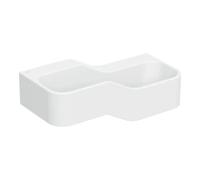 Geberit Geberit Aire de jeu/lavage Bambini 90 cm, 2 WP, lavabo profond droite, blanc-anthracite, sans décor. Quantité:1
