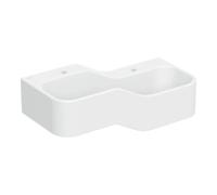 Geberit Geberit Aire de jeu/lavage Bambini 90 cm, 2 WP, lavabo profond droite, blanc, sans décor. Quantité:1