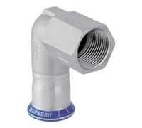 Geberit Geberit angle de transition Mapress 35mm x Rp 1 1/4 IG, labs-f, 90°, acier inoxydable Quantité:1