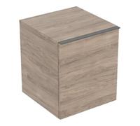 Geberit Geberit Armoire latérale Acanto 1 tiroir, 1 tiroir intérieur, L. 46 cm, Noyer Quantité:1