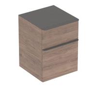 Geberit Geberit Armoire latérale Smyle Square 45x60x47 cm, 2 tiroirs, noyer épais Quantité:1
