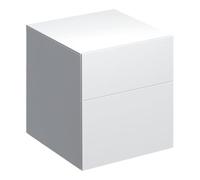 Geberit Geberit Armoire latérale Xeno2 45x51x46,2 cm, 2 tiroirs, laqué brillant/blanc Quantité:1
