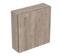Geberit Geberit Armoire suspendue 45x46,7x15 cm, carrée, 1 porte, noyer/struc. mélaminé Quantité:1