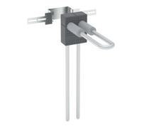 Geberit Geberit Boîte de raccordement PushFit type L d 16 mm, avec plaque de fixation, pour pression ou chauffage Quantité:1