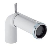 Geberit Geberit Coude de raccordement d= 110 mm, 90°, avec rallonge, PP Quantité:1