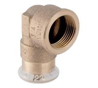 Geberit Geberit coude de raccordement Mapress 15 mm x Rp 3/8, Cu, 90°, avec filetage intérieur, laiton rouge Quantité:1