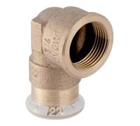 Geberit Geberit coude de raccordement Mapress 22mmxRp 1/2, Cu, 90°, femelle, laiton rouge Quantité:1