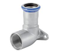 Geberit Geberit Coude de raccordement Mapress 90°, ES, d 22 mm x Rp 3/4, labs-f, L 51 mm Quantité:1