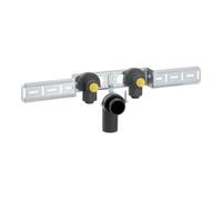 Geberit Geberit Coude de raccordement PushFit 20mmxRp 1/2, 90°, monté, 2-f, 52mm, rouge Quantité:1