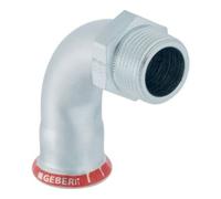 Geberit Geberit coude de transition Mapress acier C d 15xR 1/2, 90°, mâle, zingué extérieur Quantité:1