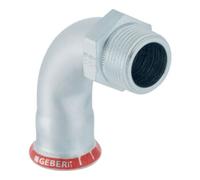 Geberit Geberit coude de transition Mapress acier C d 28 mm x R 1, 90°, mâle, zingué extérieur Quantité:1