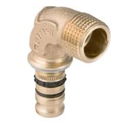 Geberit Geberit coude de transition Mepla d=26mm x R 3/4, 90°, avec filetage mâle, bronze rouge Quantité:1
