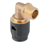 Geberit Geberit coude de transition PushFit d 16 mm x R 1/2, 90°, mâle, laiton rouge Quantité:1