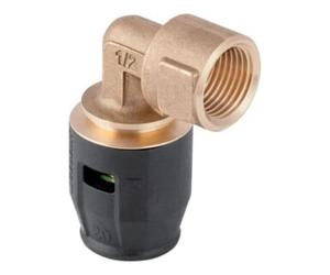 Geberit Geberit coude de transition PushFit d 20mmxRp 1/2, 90°, avec filetage intérieur, laiton rouge Quantité:1