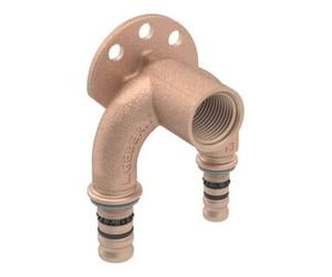 Geberit Geberit Coude double raccord Mepla d= 20mmxRp 1/2x20mm, 90°, laiton rouge Quantité:1