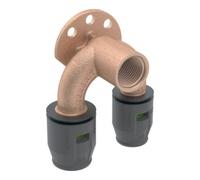 Geberit Geberit Coude double raccord PushFit d 16mmxRp 1/2x20mm, 90°, 52mm, bronze rouge Quantité:1