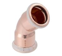 Geberit Geberit Coude Mapress 45 degrés, cuivre, d=18 mm Quantité:1