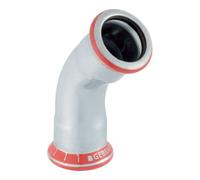 Geberit Coude 45 D15mm. acier carbone Réf 20602