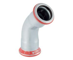 Geberit Geberit Coude Mapress acier C d= 15 mm, 45 degrés, galvanisé extérieur Quantité:1