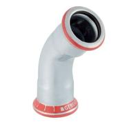 Geberit Geberit Coude Mapress acier C d= 22mm, 45°, galvanisé extérieur Quantité:1