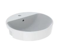 Geberit Geberit Demi-lavabo encastré VariForm d 50, mitigeur, avec trop-plein, rond, blanc Quantité:1