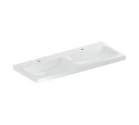 Geberit Geberit Double vasque iCon 120x48 cm, mitigeur, sans trop-plein, blanc Quantité:1