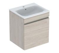 Geberit Geberit Ensemble lavabo meuble Renova Plan 55x62,2x48cm, noyer clair, lavabo blanc Quantité:1