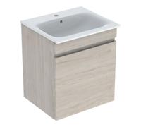 Geberit Geberit Ensemble lavabo meuble Renova Plan 60x62,2x48 cm, noyer clair, lavabo blanc Quantité:1
