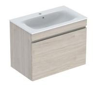 Geberit Geberit Ensemble lavabo meuble Renova Plan 80x62,2x48 cm, noyer clair, blanc Quantité:1