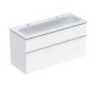 Geberit Geberit Ensemble meuble lavabo iCon 120x63x48cm, blanc, blanc brillant, grand blanc Quantité:1