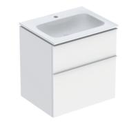 Geberit Geberit Ensemble meuble lavabo iCon 60x63x48 cm, avec robinetterie, blanc mat, grand blanc mat Quantité:1