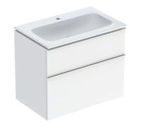 Geberit Geberit Ensemble meuble-lavabo iCon 75x63x48 cm, avec robinetterie, blanc brillant, taille vc Quantité:1