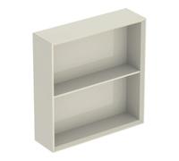 Geberit Geberit Étagère 45x46,7x13,2 cm, carrée, gris foncé/laqué brillant Quantité:1