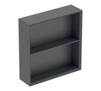 Geberit Geberit Étagère 45x46,7x13,2 cm, carrée, lave/laqué ma Quantité:1