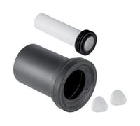 Geberit Geberit Garniture de raccordement d 110mm, 185mm, pour WWC, PE/PP, mat chromé Quantité:1