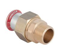 Geberit Geberit GV Mapress C-St. d 18 mm x R 1/2, plat, avec AG, galvanisé Quantité:1