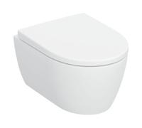 Geberit Geberit iCon Ensemble WC suspendu, cuvette à chasse profonde 35,5x49 cm, sortie verticale, avec abattant, blanc mat Quantité:1