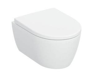 Geberit Geberit iCon Ensemble WC suspendu, cuvette à chasse profonde 35,5x49 cm, sortie verticale, avec abattant, blanc mat Quantité:1