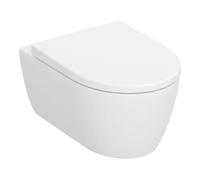 Geberit Geberit iCon Ensemble WC suspendu, cuvette à chasse profonde 35,5x53cm, céramique blanche, avec siège, blanc mat Quantité:1
