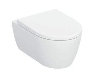 Geberit Geberit iCon Ensemble WC suspendu, cuvette à chasse profonde 35,5x53cm, céramique blanche, avec siège, blanc mat Quantité:1