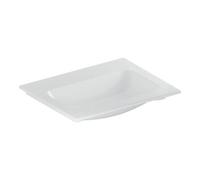 Geberit Geberit iCon Meuble lavabo 60x48 cm sans trou robinet, sans trop-plein, blanc, KeraTect Quantité:1