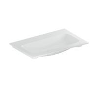 Geberit Geberit iCon Meuble lavabo 75x48 cm sans trou robinet, sans trop-plein, blanc, KeraTect Quantité:1