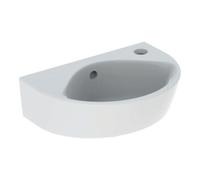 Geberit Geberit Lavabo à main Renova 36x25cm, coudé droite, avec trop-plein, sortie cachée, blanc Quantité:1