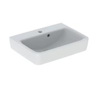 Geberit Geberit Lavabo à main Renova Plan 50x38cm, HL mi, avec trop-plein asymétrique, blanc K-T Quantité:1