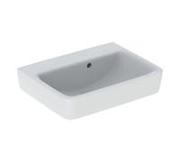 Geberit Geberit Lavabo à main Renova Plan 50x38cm, sans trop-plein, avec trop-plein asymétrique, blanc K-T. Quantité:1
