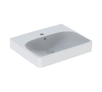 Geberit Geberit Lavabo à main Smyle Square 50x41cm, avec robinet, avec trop-plein, KeraTect/blanc Quantité:1