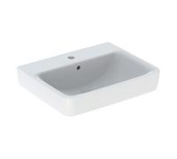 Geberit Geberit Lavabo à poser Renova Plan 55x44 cm, robinetterie mitigeur, avec trop-plein, blanc KeraTect Quantité:1