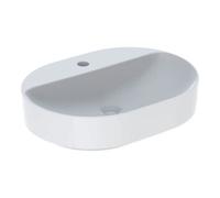 Geberit Geberit Lavabo à poser VariForm 60x45 cm, avec trop-plein, elliptique, blanc K-Tect Quantité:1