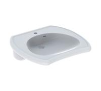 Geberit Geberit Lavabo accessible Vitalis 55x55 cm, avec trou robinet, trop-plein, blanc Quantité:1